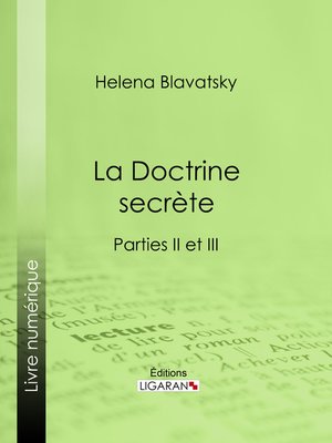 cover image of La Doctrine Secrète